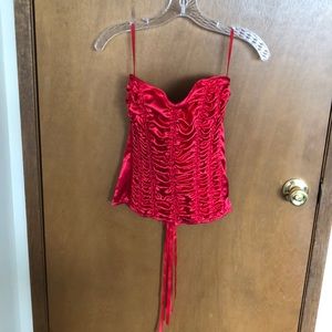 Like new red corset